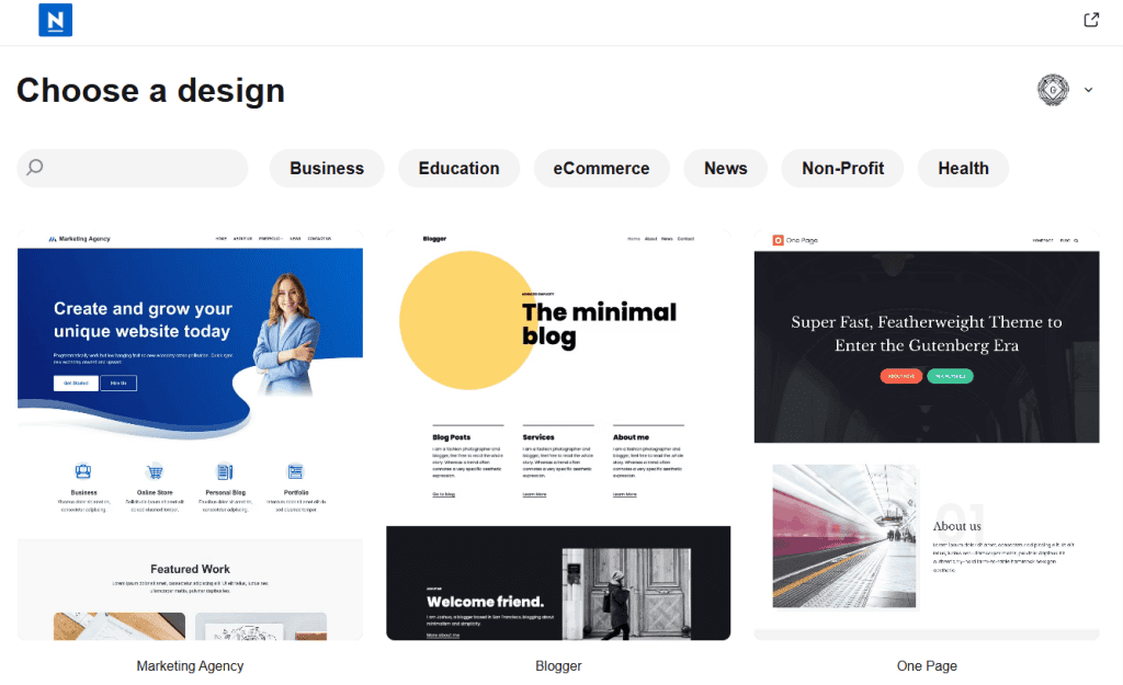 Neve Starter Site Options