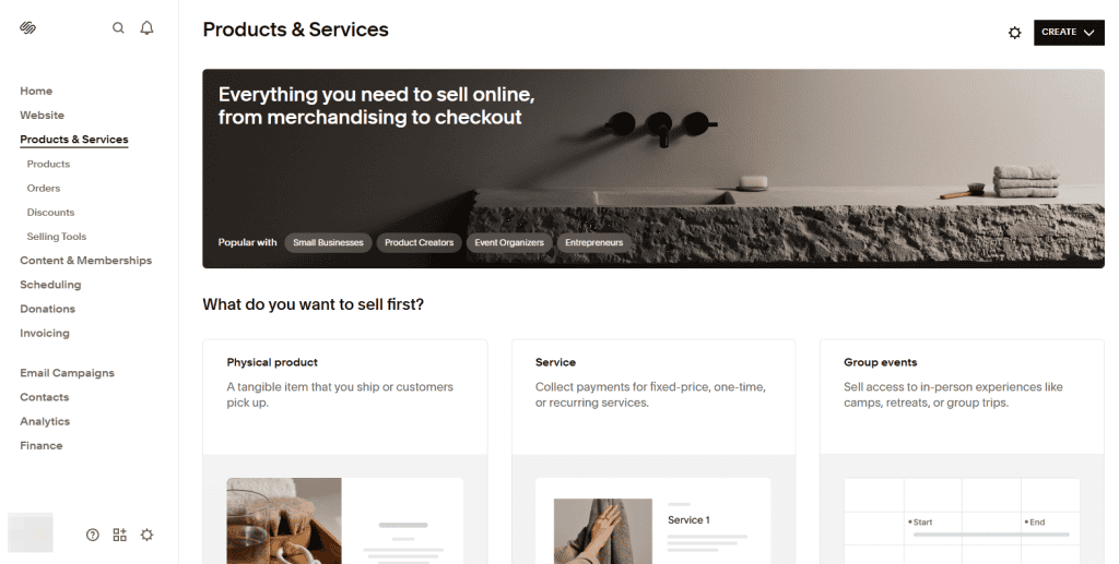 Squarespace Ecommerce