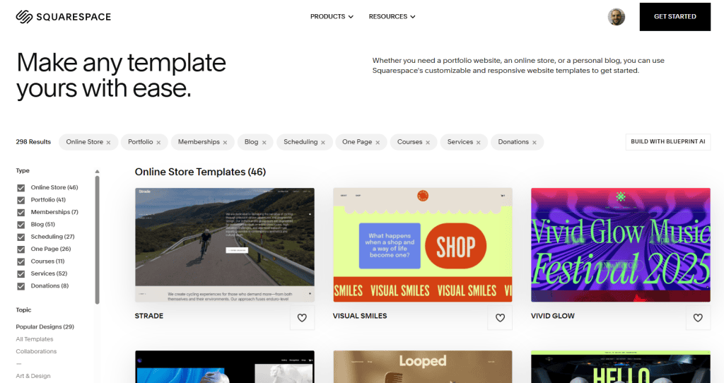 Squarespace Templates