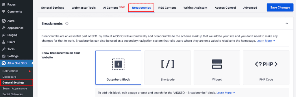 Wordpress Breadcrumbs Aioseo Breadcrumbs