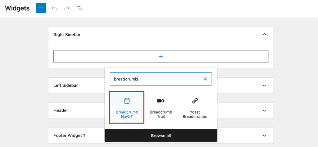 Wordpress Breadcrumbs Breadcrumb Navxt Widget