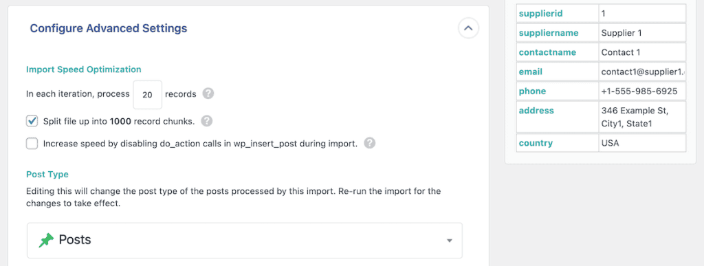 Wp All Import Advanced Settings