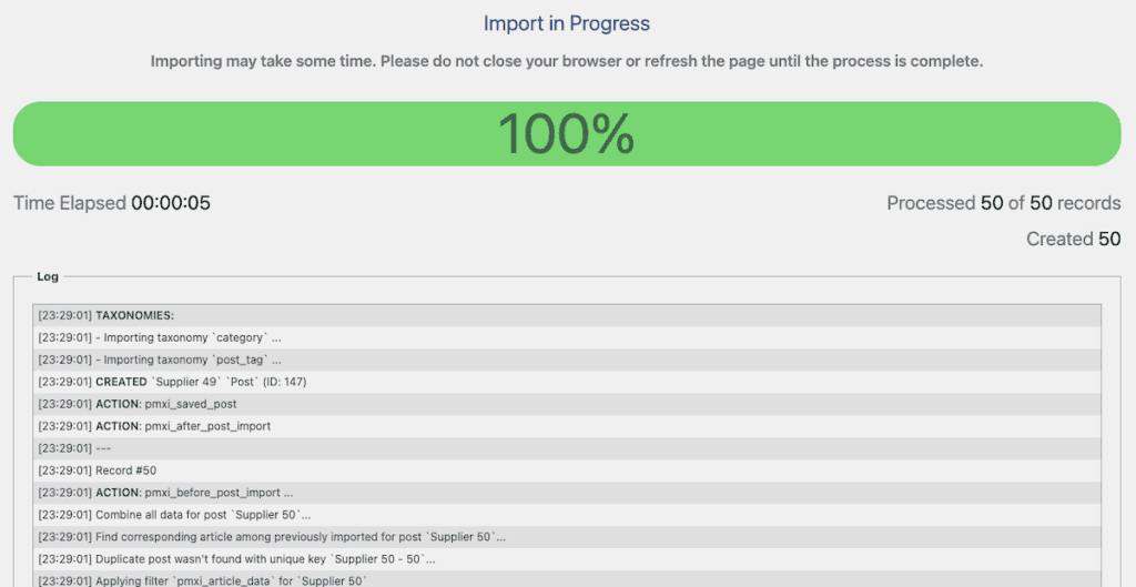 Wp All Import Import Progress