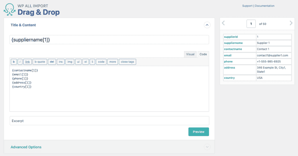 Wp All Import Map Data