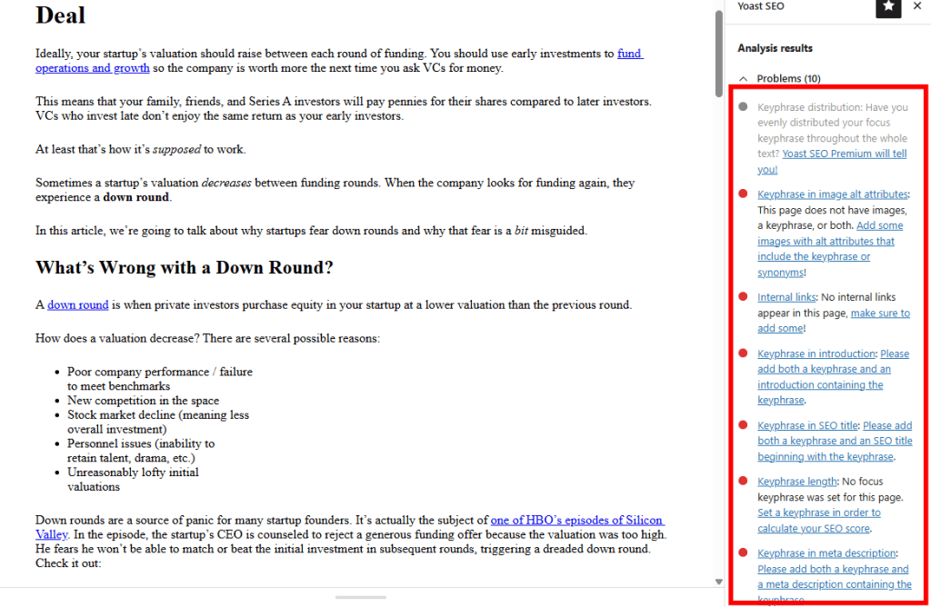 Yoast Seo In WordPress