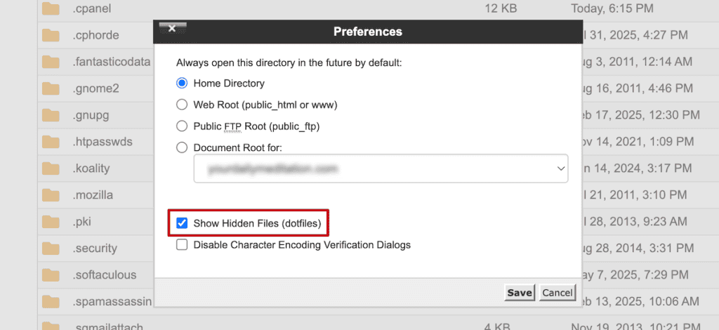 Htaccess File Show Hidden Files
