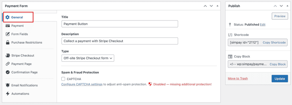 Integrate Stripe With WordPress Payment Form