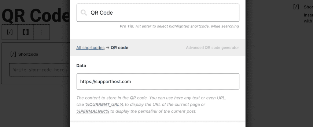 Qr Codes For WordPress Customize Qr Code