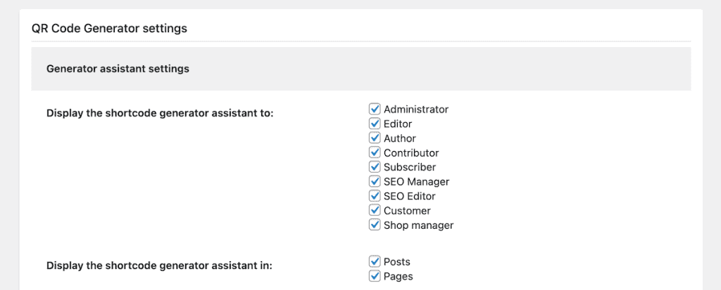 Qr Codes For WordPress Kaya Qr Assistant Display