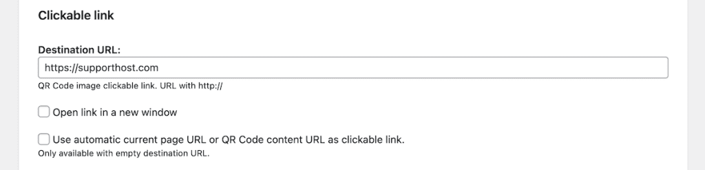 Qr Codes For WordPress Kaya Qr Clickable Link