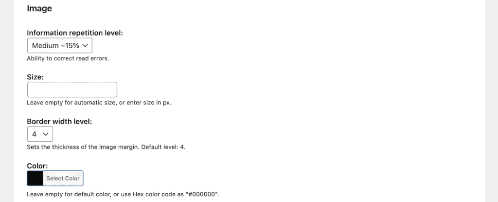 Qr Codes For WordPress Kaya Qr Image Customize