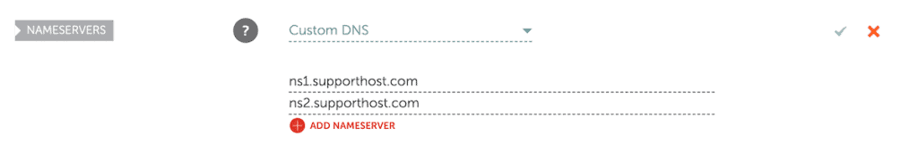Dns Edit Nameservers