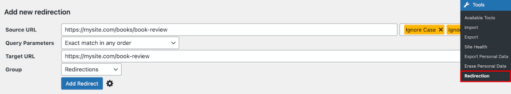 Migrate Joomla To WordPress Add Redirection