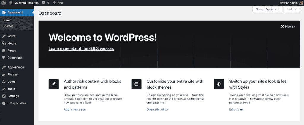 Migrate Joomla To WordPress Dashboard