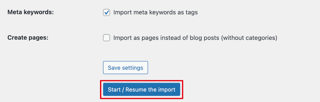 Migrate Joomla To WordPress Run Import