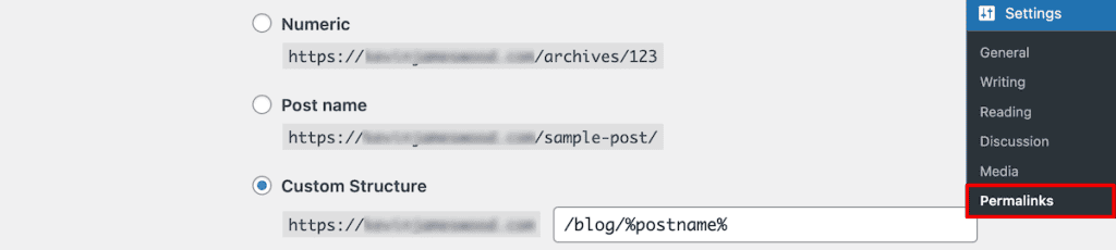 Migrate Weebly To WordPress Change Permalinks