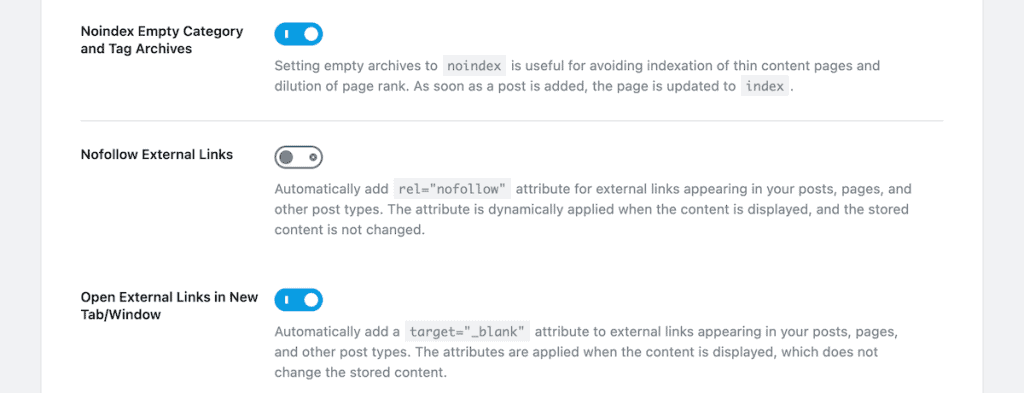Rank Math Seo Additional Settings