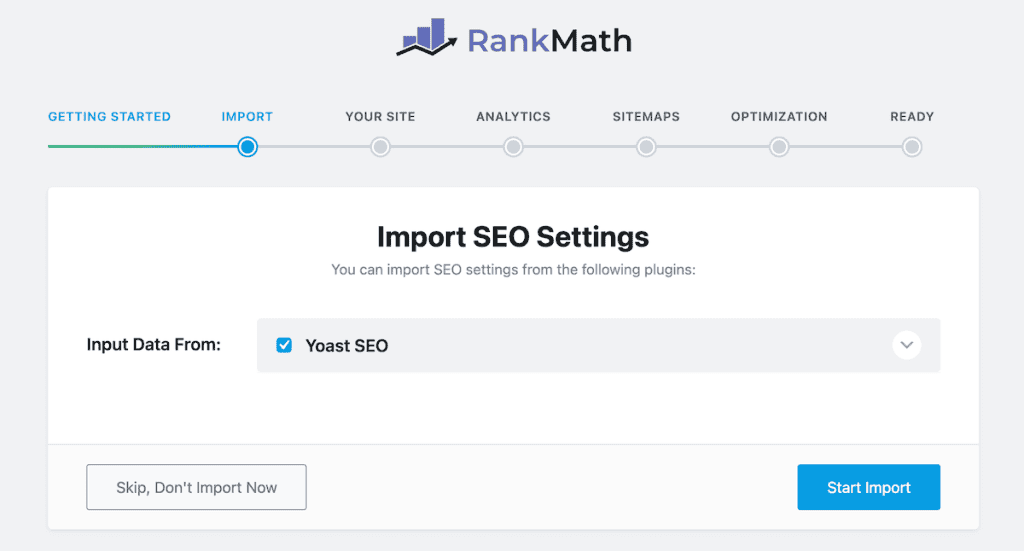 Rank Math Seo Import