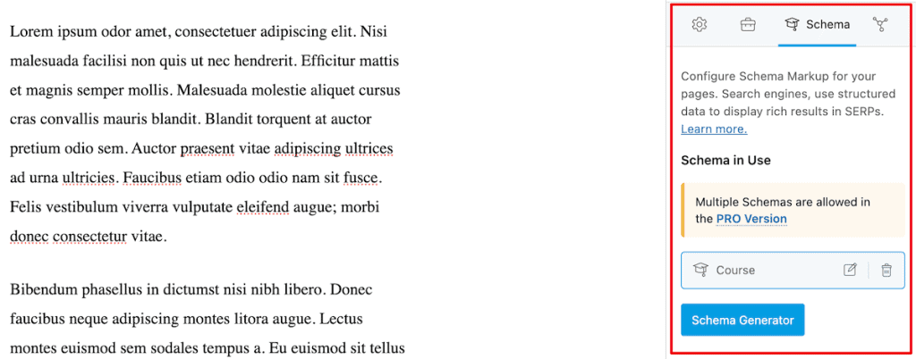 Rank Math Seo Schema Tab