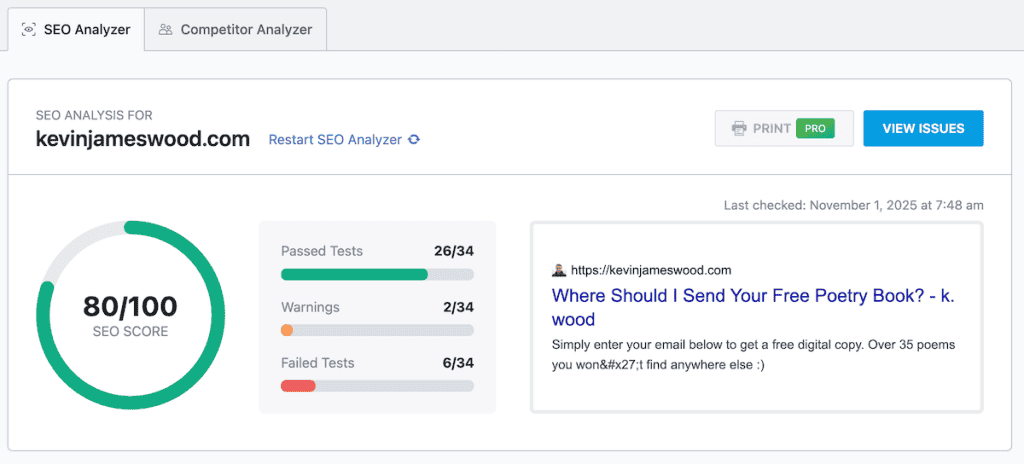 Rank Math Seo Seo Analyzer