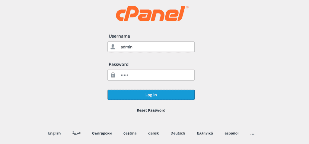Cpanel Login
