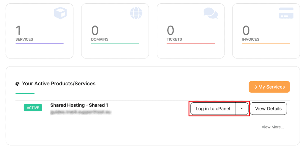 Cpanel Login Via Hosting Account
