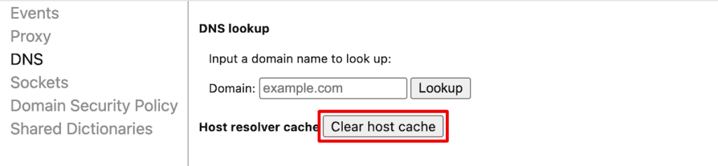 Err Connection Reset Flush Browser Cache