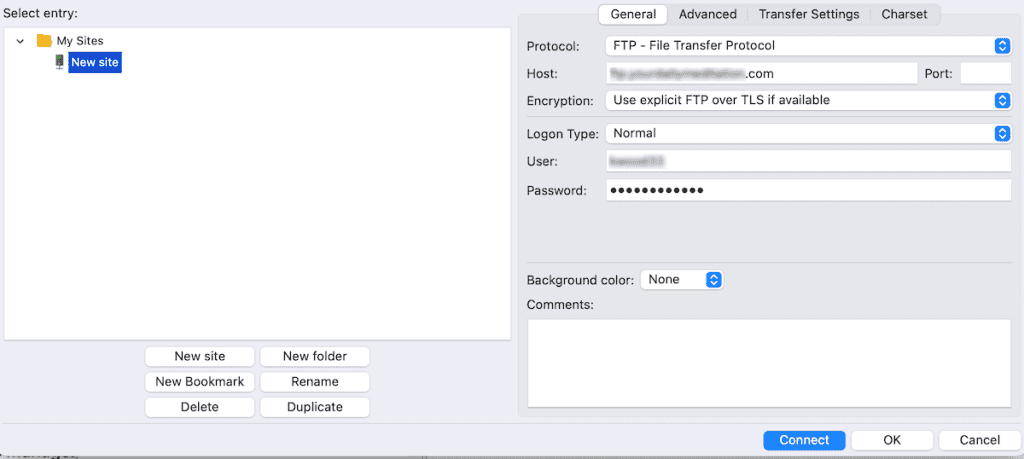 Ftp Save Login Details