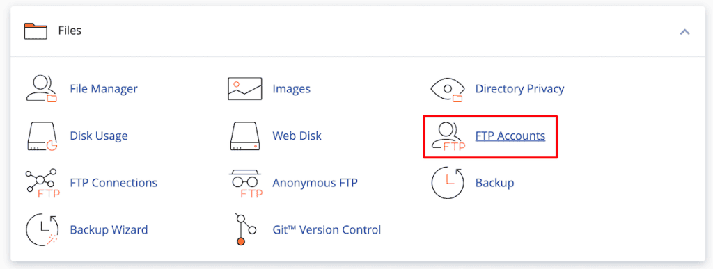 Ftp Select Ftp Accounts