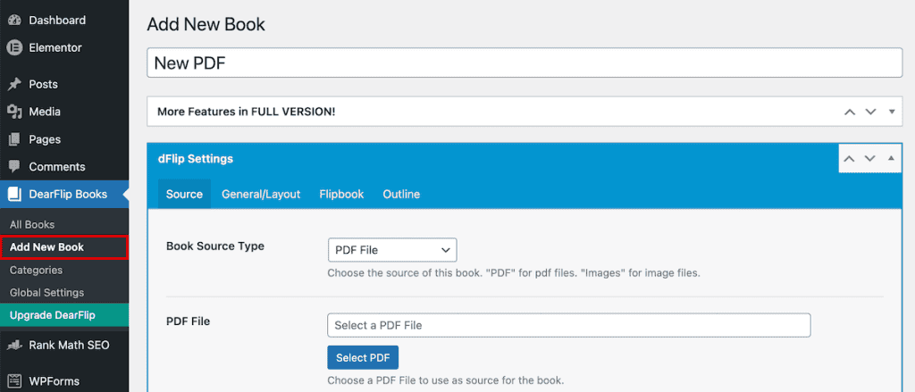 Insert Pdfs Into WordPress Dearflip Books New Book