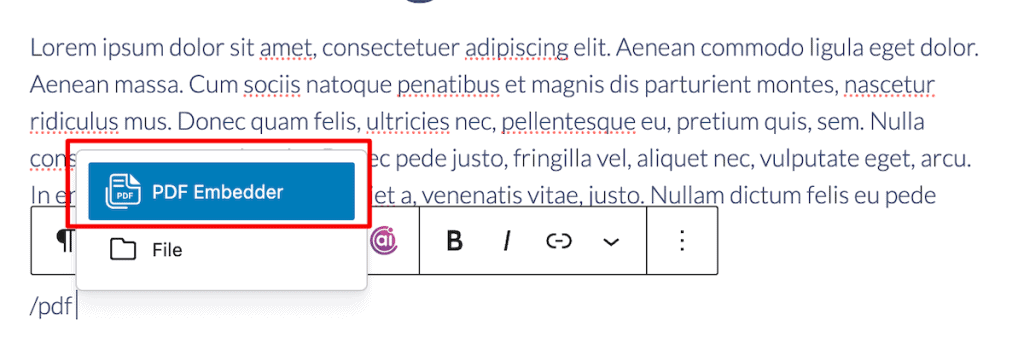 Insert Pdfs Into WordPress Pdf Embedder Block