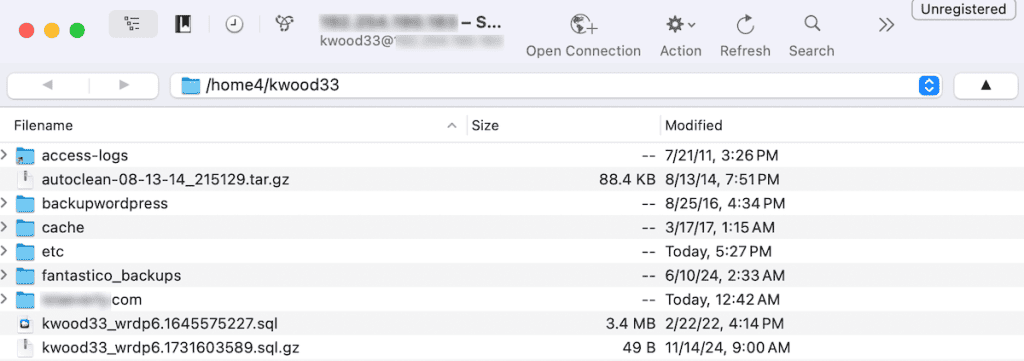 Sftp Cyberduck Connected