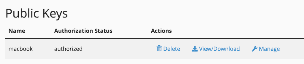Sftp Public Key Authorized
