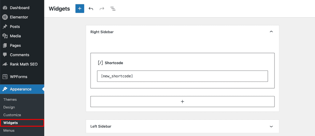 Wordpress Shortcodes Add Shortcode Widgets