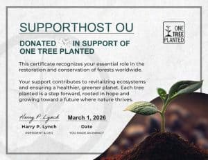 2026 03 One Tree Planted Certificate
