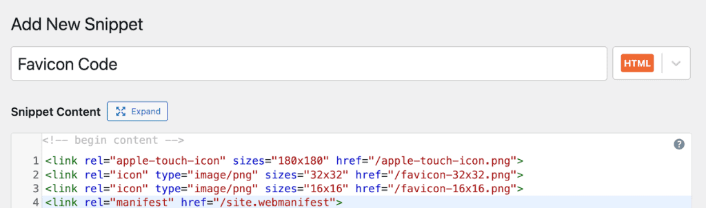 Wordpress Favicon Add Html Code