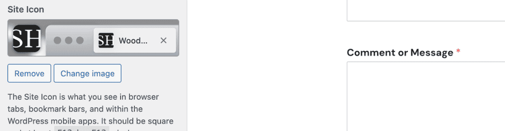 Wordpress Favicon Site Icon Preview