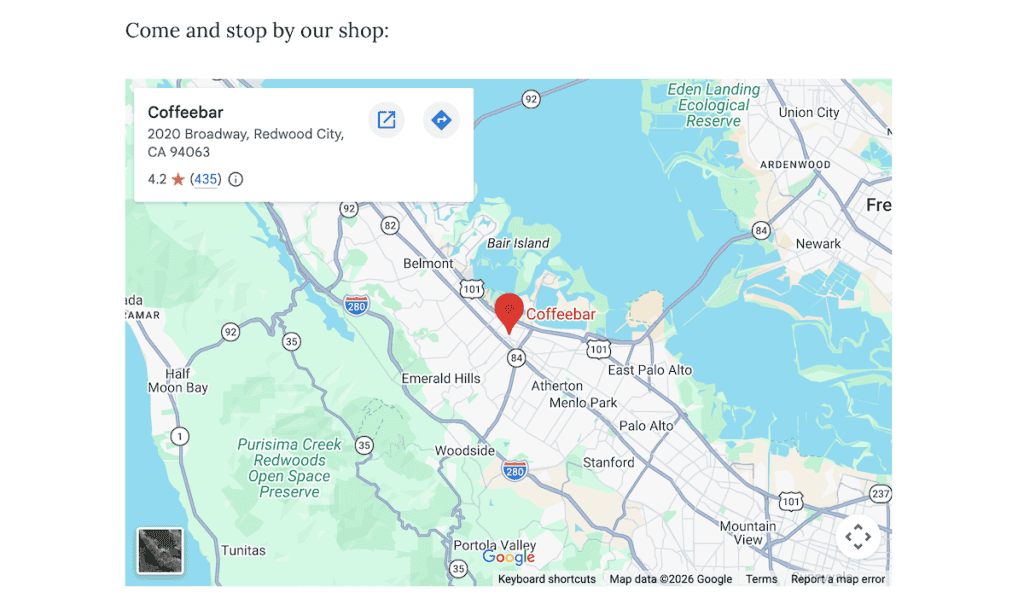 Add Google Maps To WordPress Google Maps Embed Example
