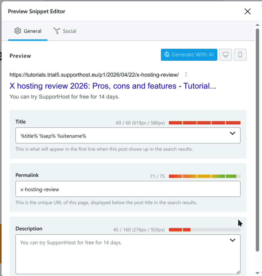 Snippet Editor Hosting Review