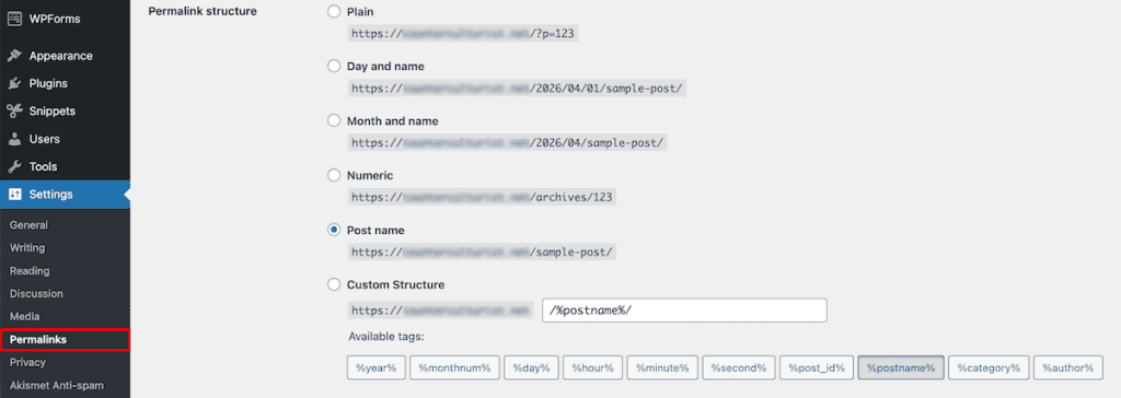 Wordpress 404 Error Reset Permalinks