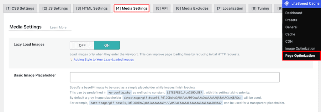 Lazy Load WordPress Litespeed Cache Lazy Loading