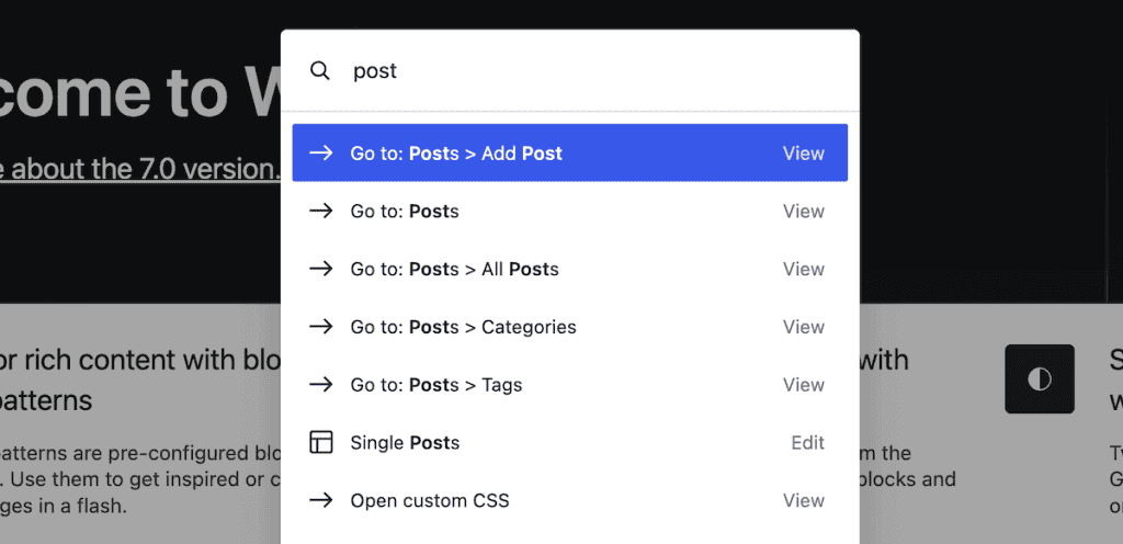 Wordpress 7.0 Commands