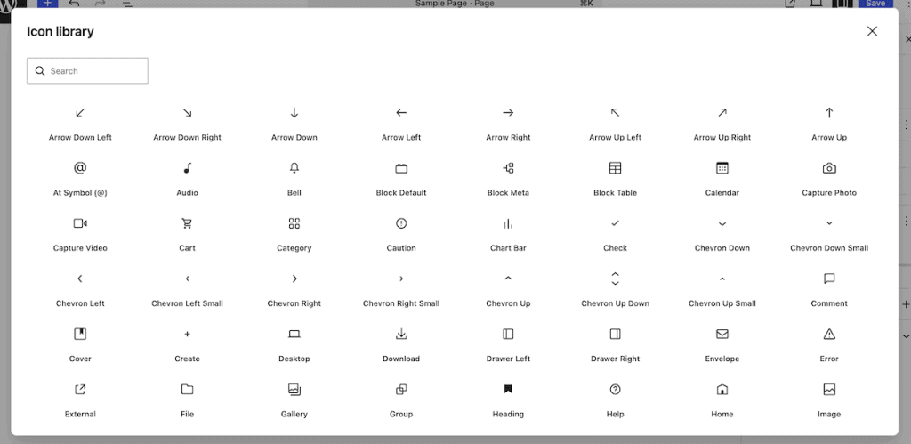Wordpress 7.0 Icon Block
