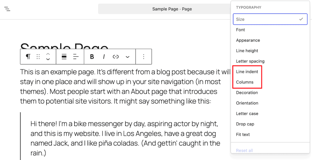 Wordpress 7.0 Paragraph Block Changes