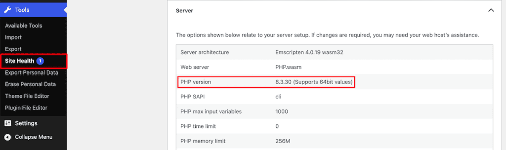 Wordpress 7.0 Php Version