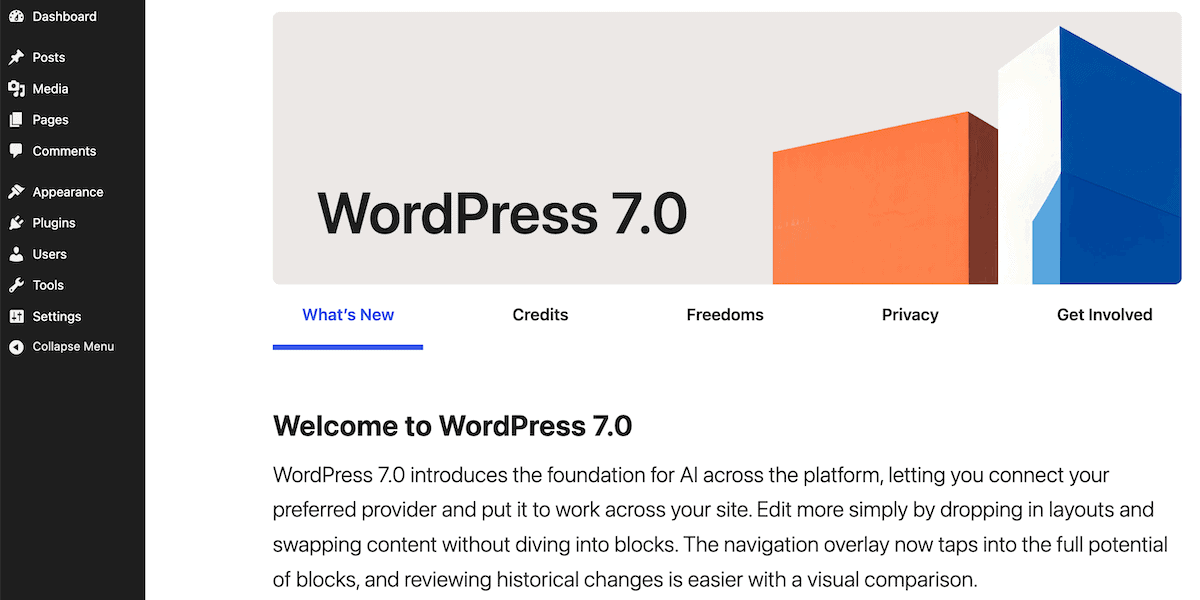 WordPress 7.0: New Features and What's Changed