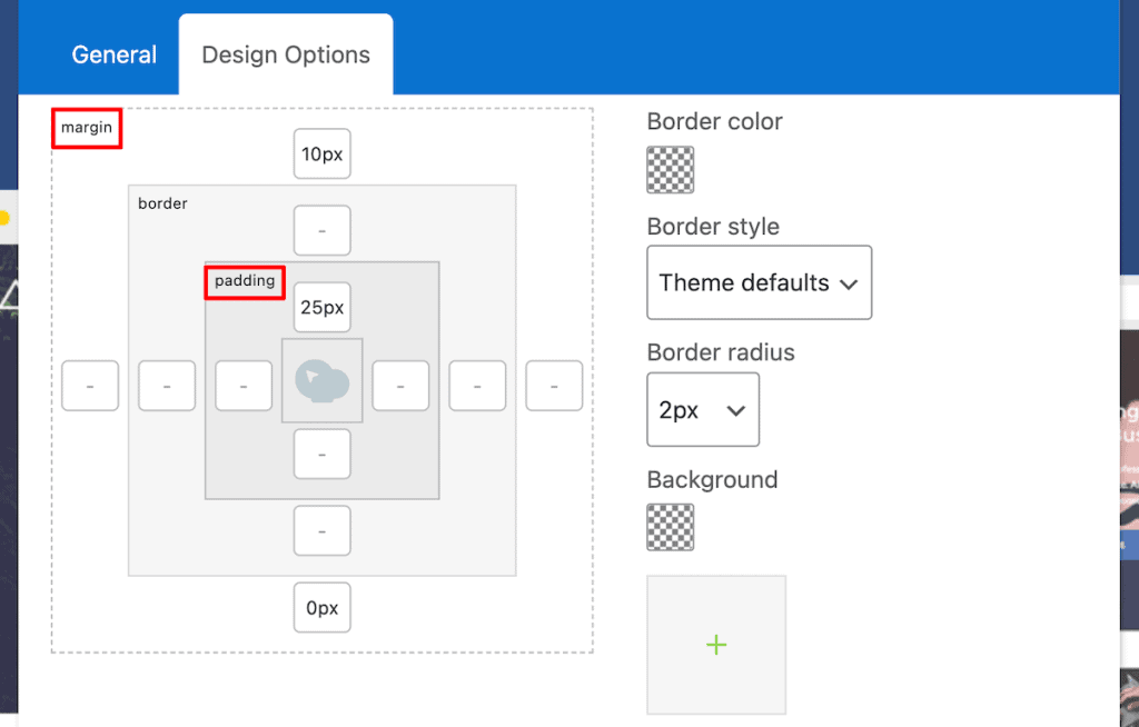 Wpbakery Adjust Margin Padding