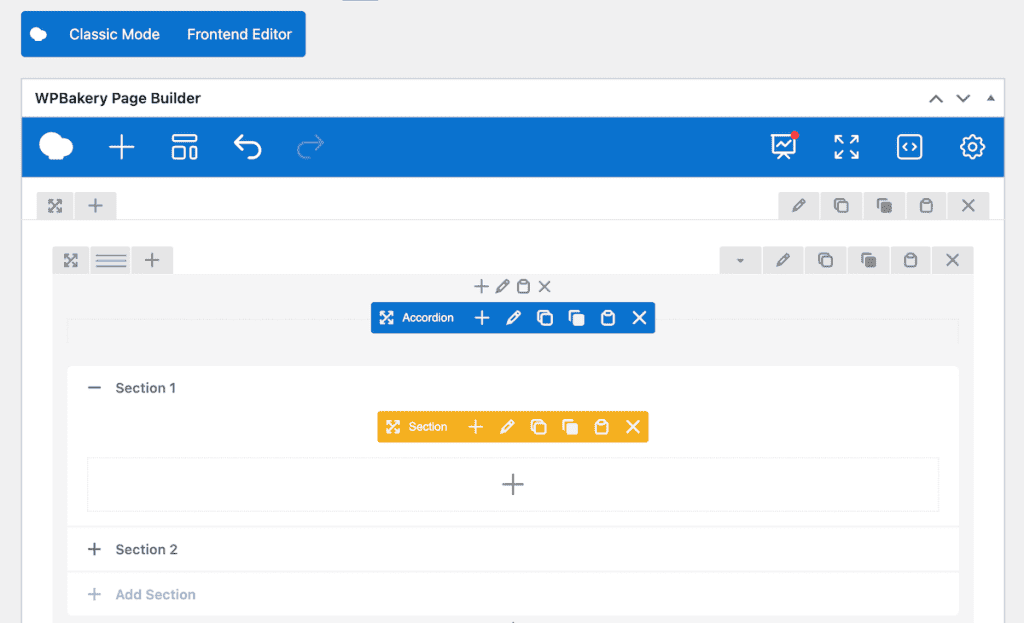 Wpbakery Backend Builder