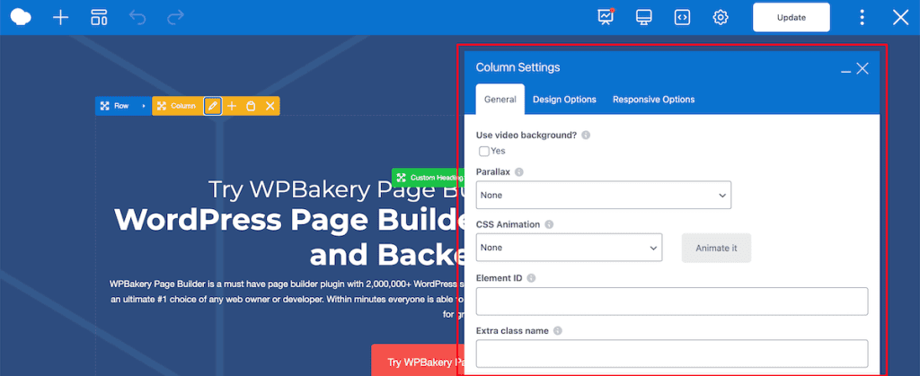 Wpbakery Element Sidebar