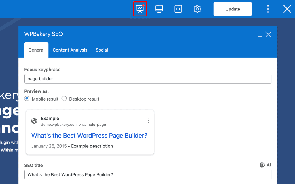 Wpbakery Seo